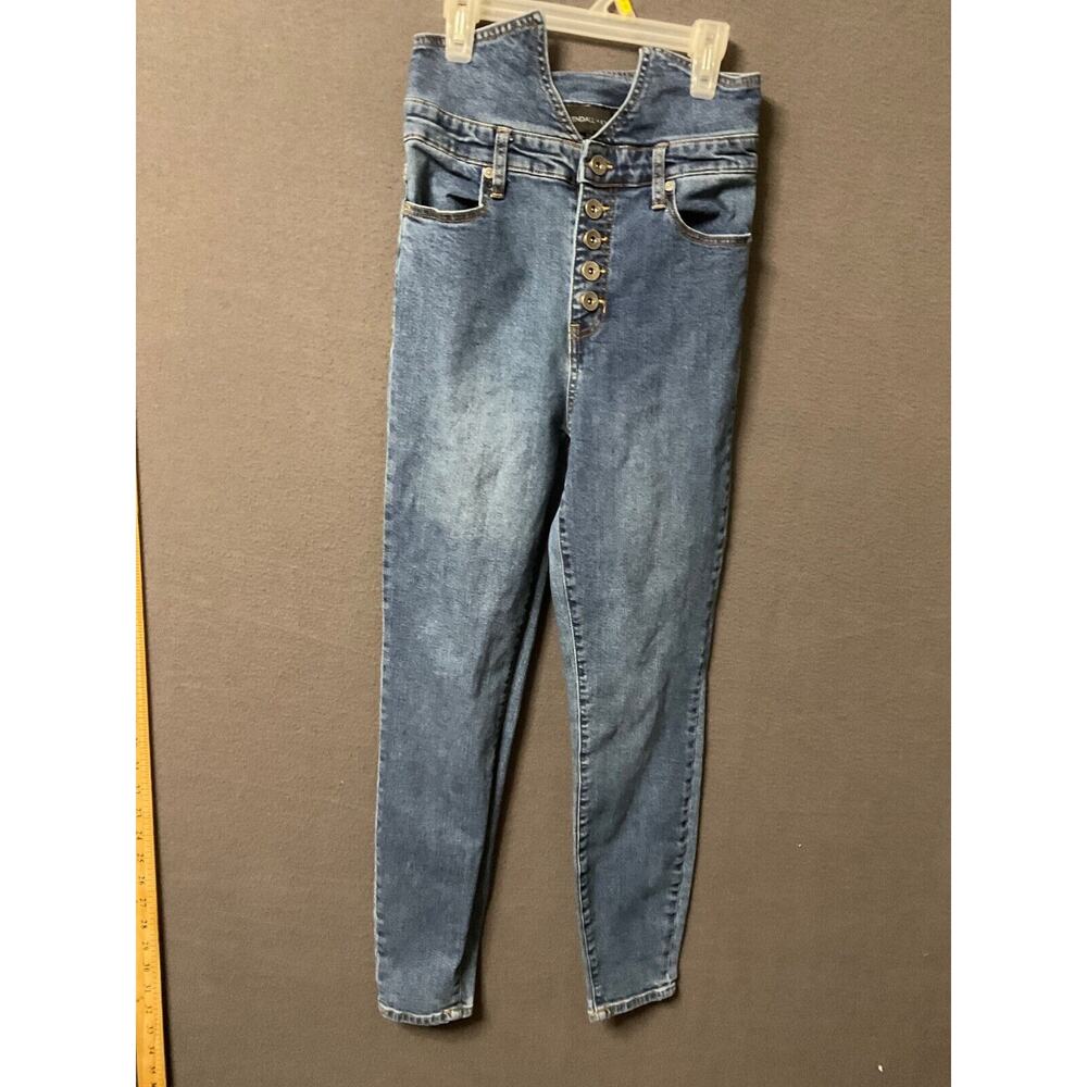 Kendall + Kylie Button-Up High Waist Denim Jeans, Size 26 NWOT‎